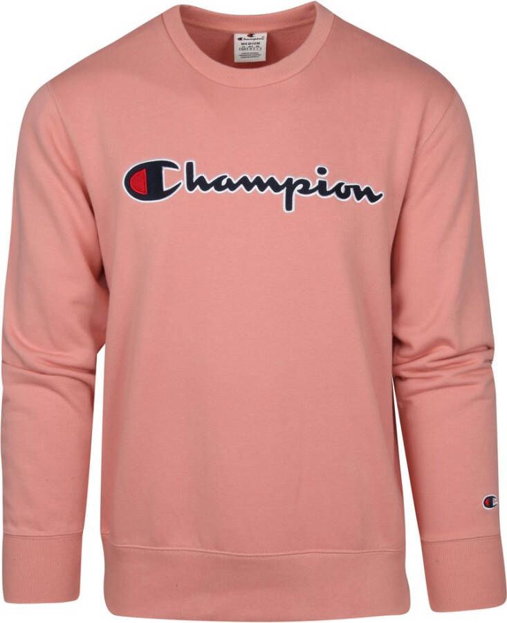 Champion Sweater Script Logo Roze