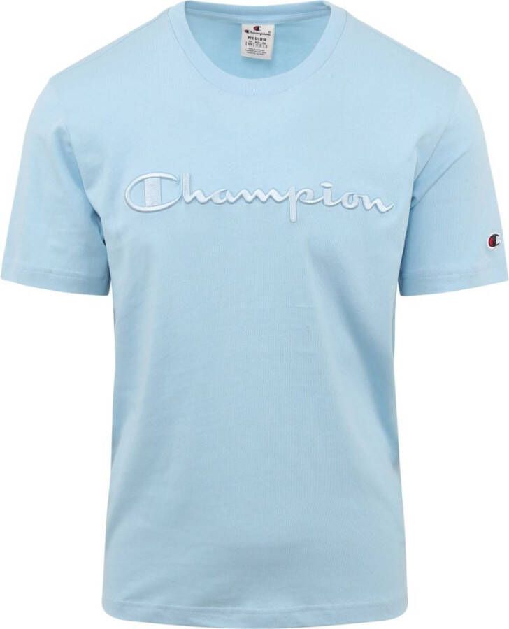 Champion T-Shirt Logo Lichtblauw