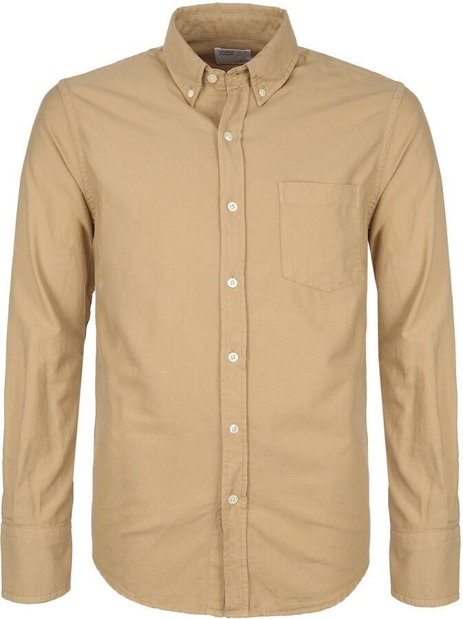 Colorful Standard Overhemd Lange Mouw Overhemd Khaki - Foto 4