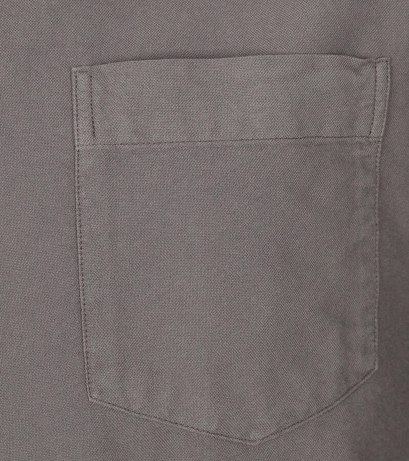 Colorful Standard Overhemd Lange Mouw Overhemd Storm Grey