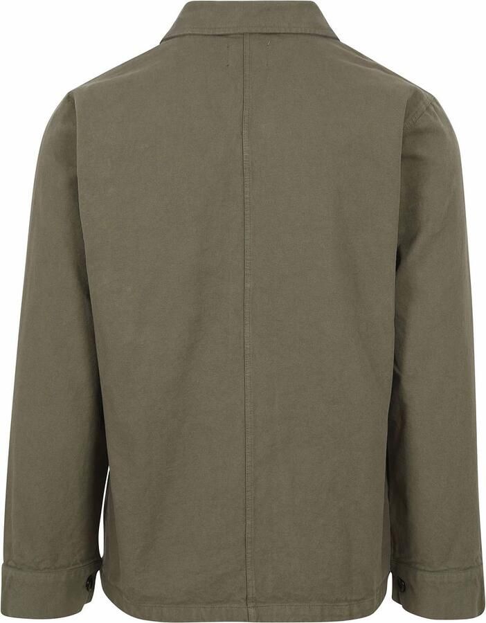 Colorful Standard Sweater Overshirt Olijfgroen