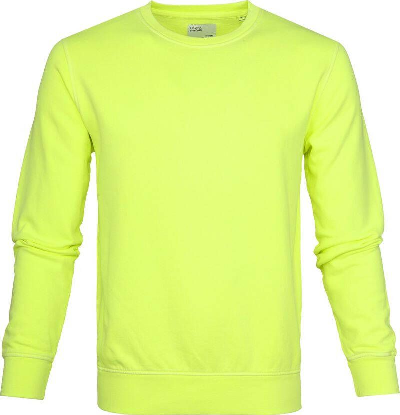 Colorful Standard Sweater Neon Geel