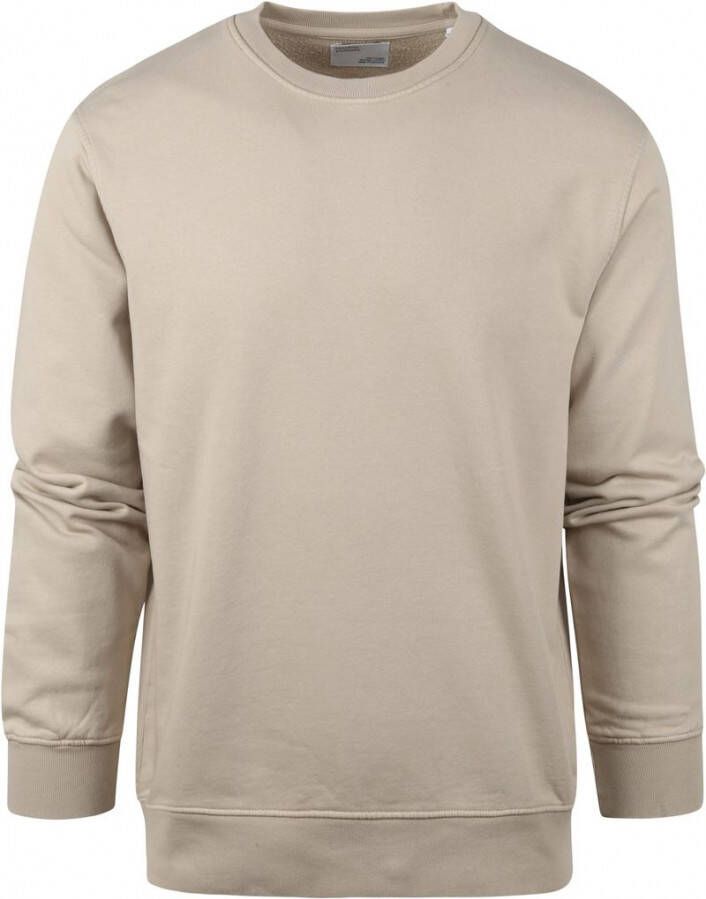 Colorful Standard Sweatshirt ronde hals Classic Organic oyster grey Beige Heren