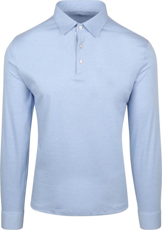 Desoto Poloshirt met lange mouwen Jersey polo Essential Kent lange mouw