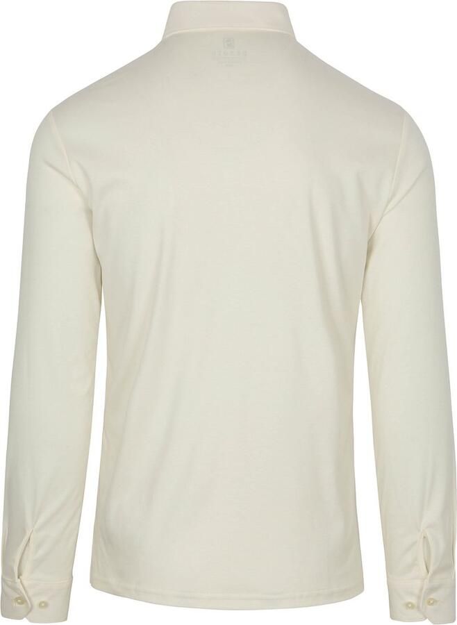 Desoto Longsleeve Poloshirt Essential Off White - Foto 2