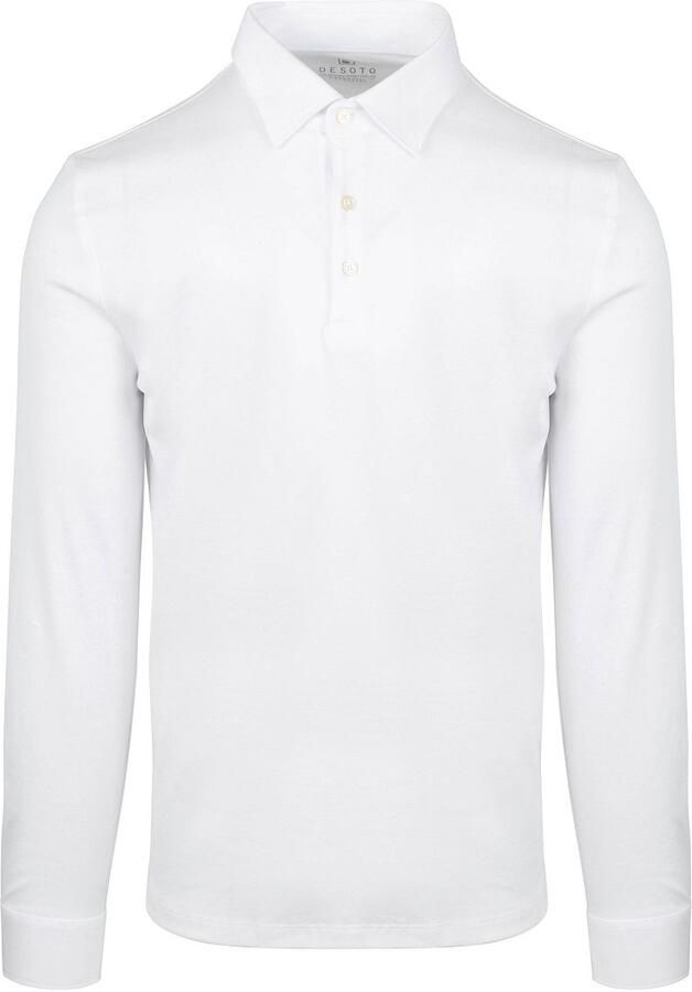Desoto Poloshirt met lange mouwen Jersey polo Essential Kent lange mouw - Foto 3