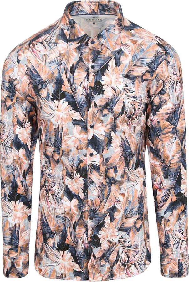 Desoto Overhemd Botanic Print Multicolour