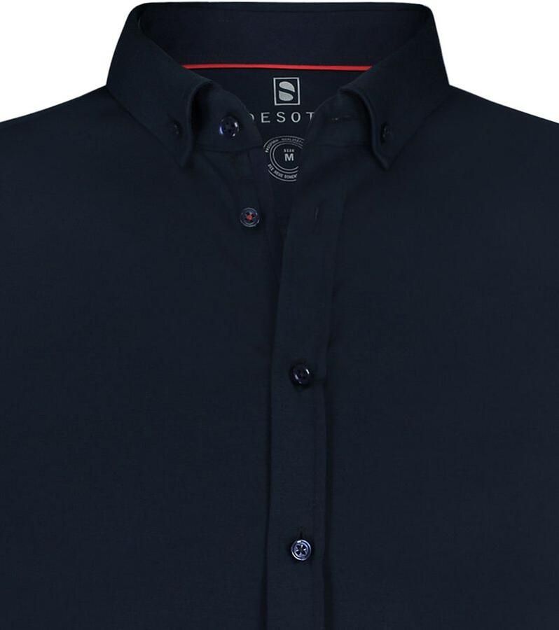 Desoto Overhemd met korte mouwen Casual Modern Button Down half lange mouw