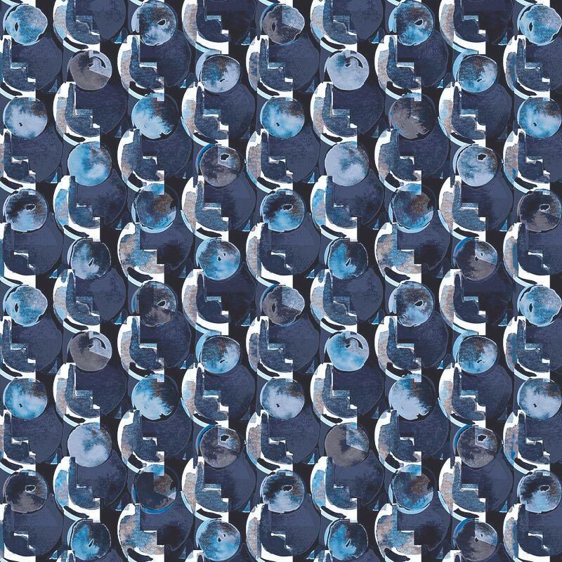 Desoto Overhemd Print Bubbles Navy - Foto 2