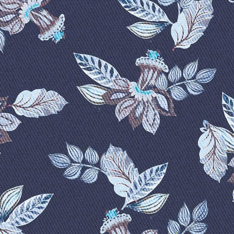 Desoto Overhemd Print Denim Blooming Navy - Foto 2
