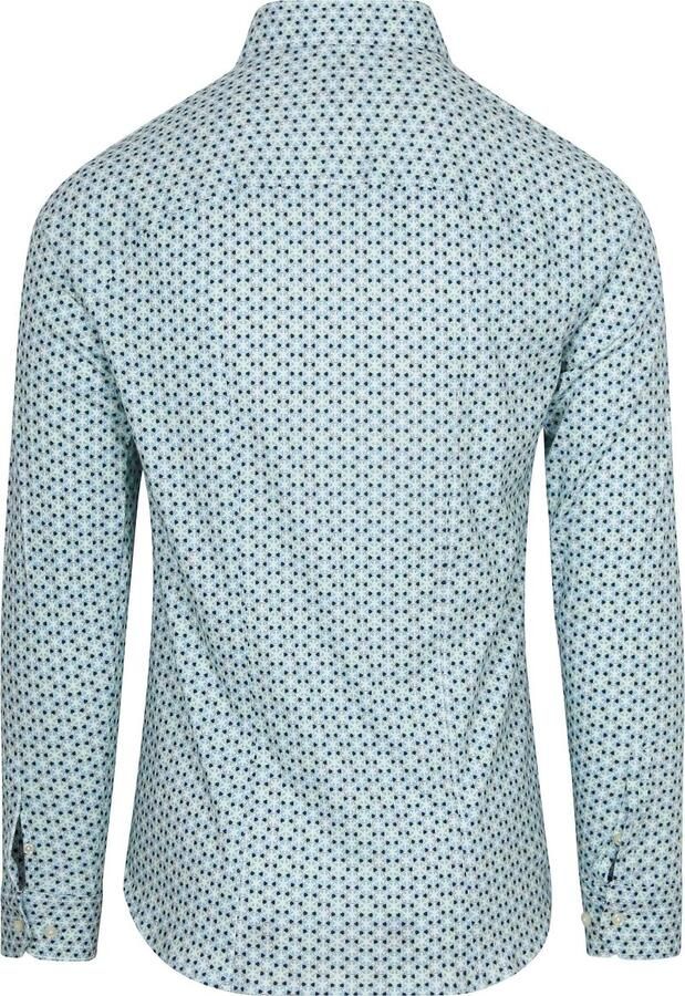 Desoto Overhemd Print Turquoise - Foto 3