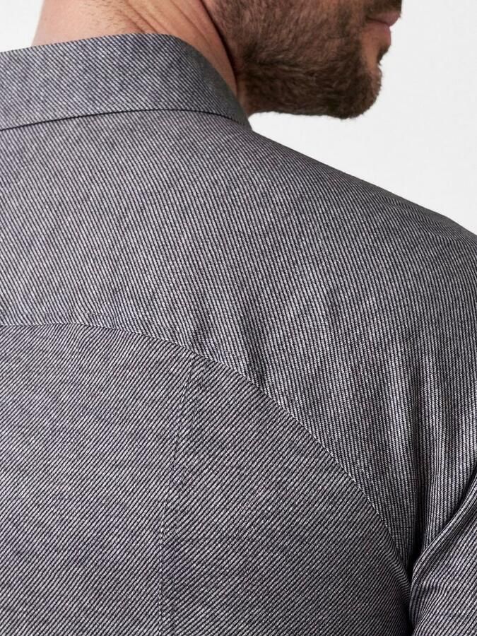 Desoto Overhemd Twill Optics Grijs - Foto 3