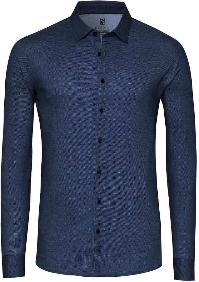 Desoto Overhemd Twill Optics Indigo