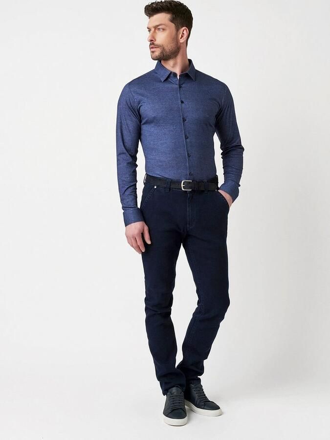 Desoto Overhemd Twill Optics Indigo - Foto 2