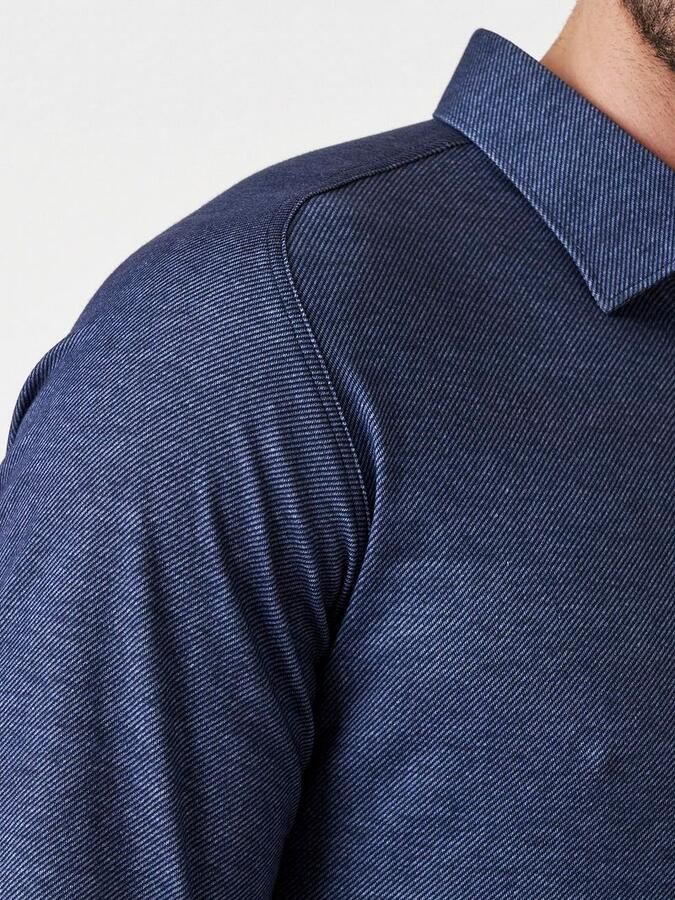 Desoto Overhemd Twill Optics Indigo - Foto 3
