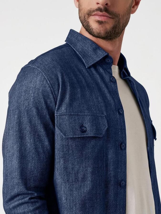 Desoto Overshirt Denim Spark Donkerblauw - Foto 3