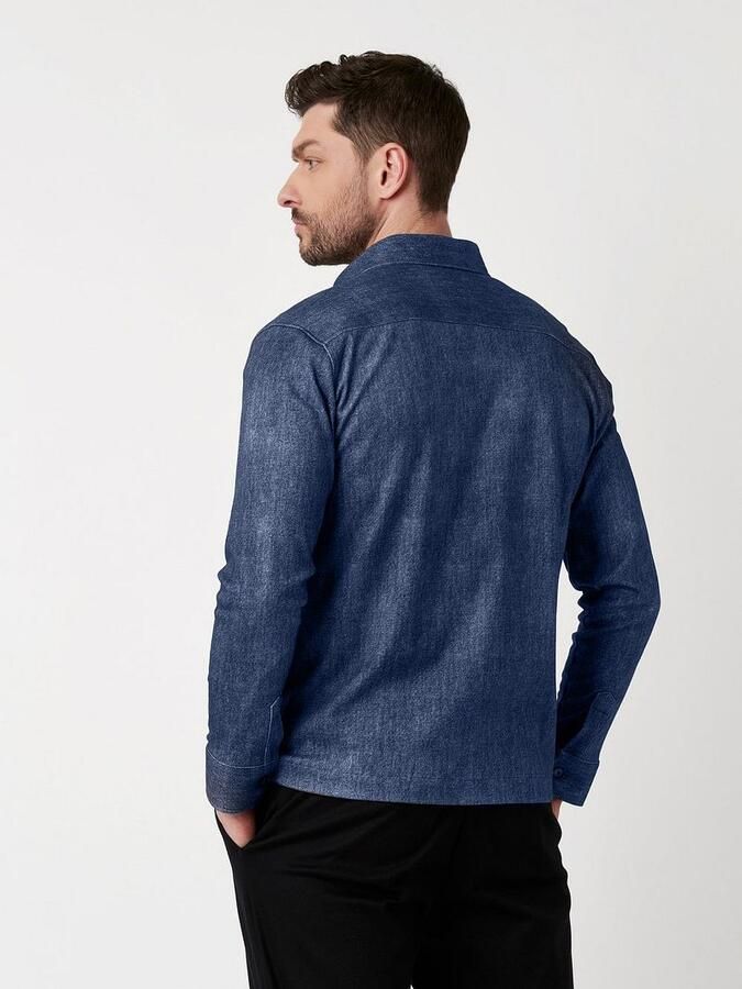 Desoto Overshirt Denim Spark Donkerblauw - Foto 4