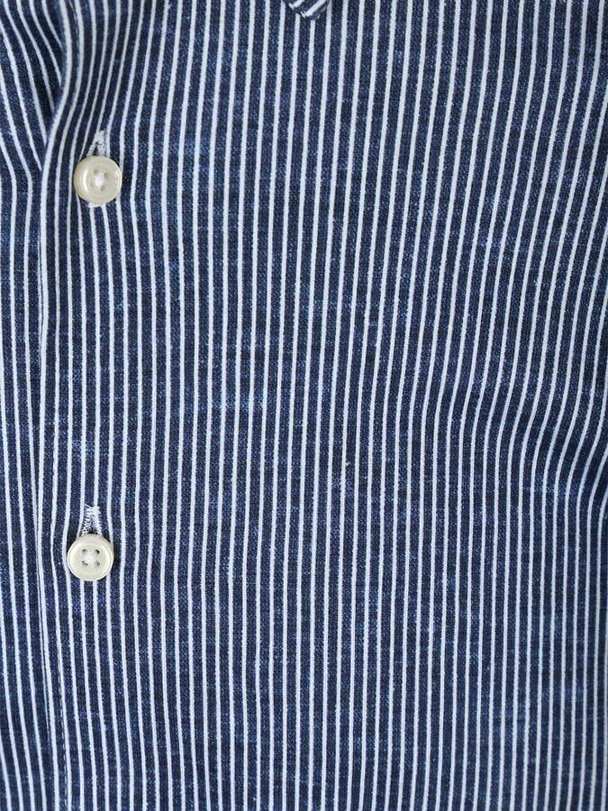 Desoto Shirt Kent Stripes White and Navy Blue - Foto 2