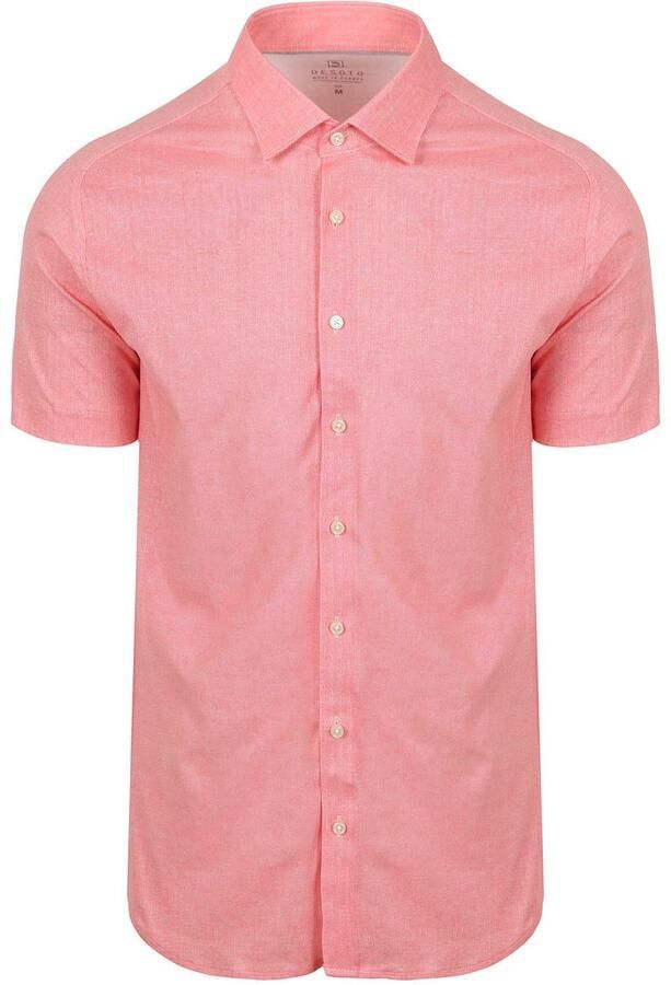 Desoto Short Sleeve Jersey Overhemd Coral