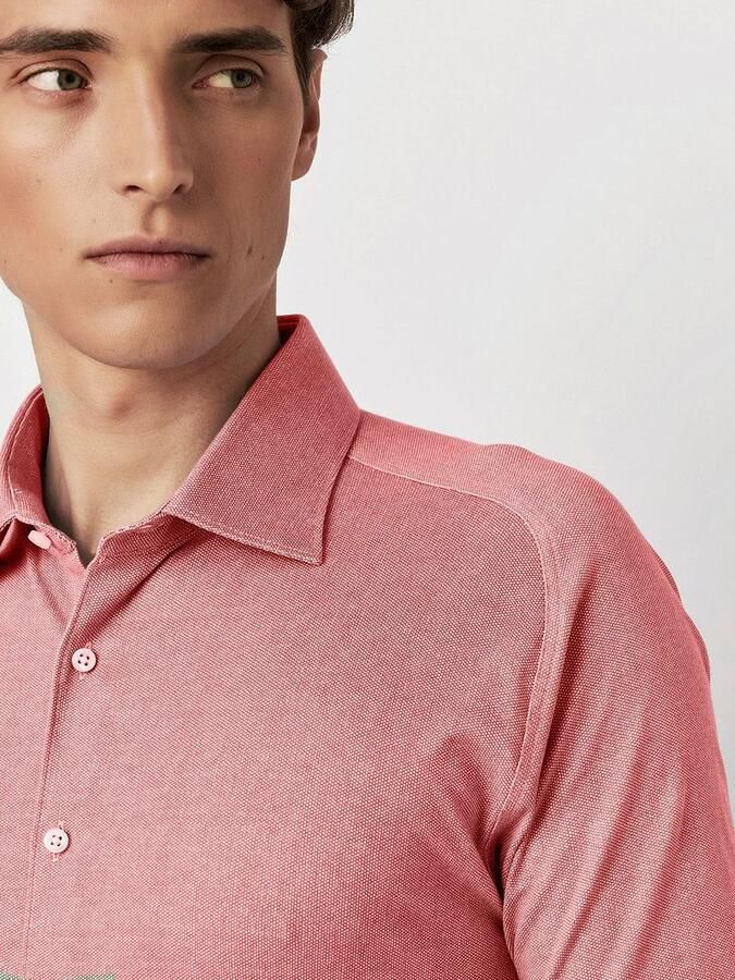 Desoto Short Sleeve Jersey Overhemd Coral - Foto 4