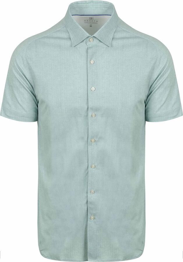 Desoto Short Sleeve Jersey Overhemd Lichtgroen