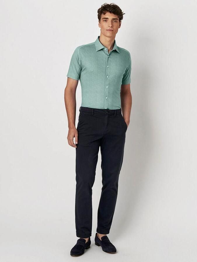 Desoto Short Sleeve Jersey Overhemd Lichtgroen - Foto 3