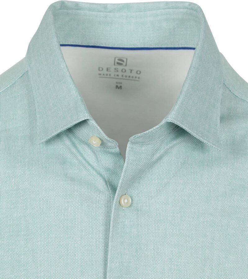 Desoto Short Sleeve Jersey Overhemd Lichtgroen - Foto 2
