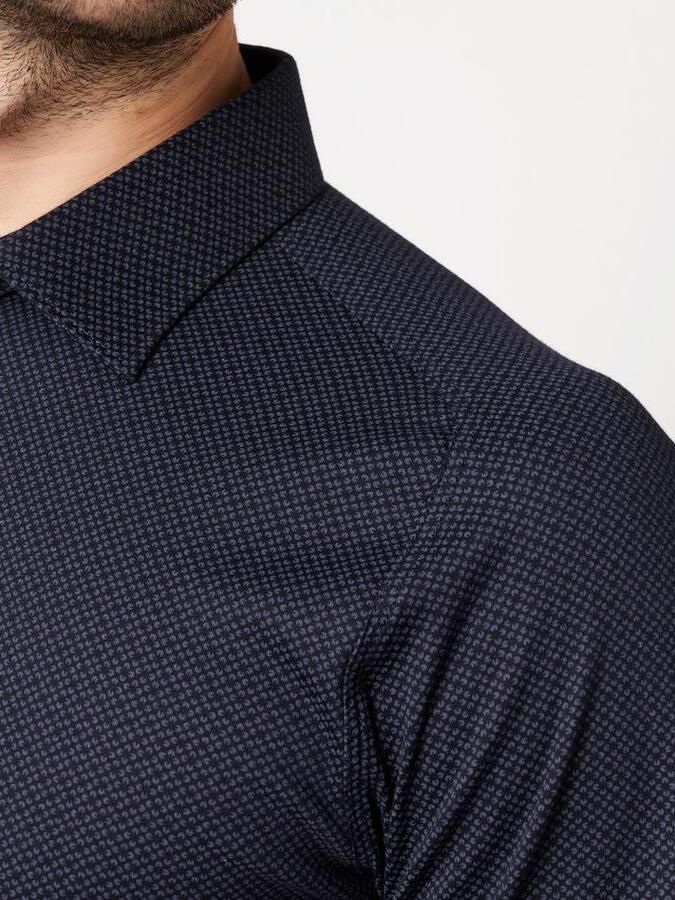 Desoto Short Sleeve Overhemd Artwork Navy - Foto 3
