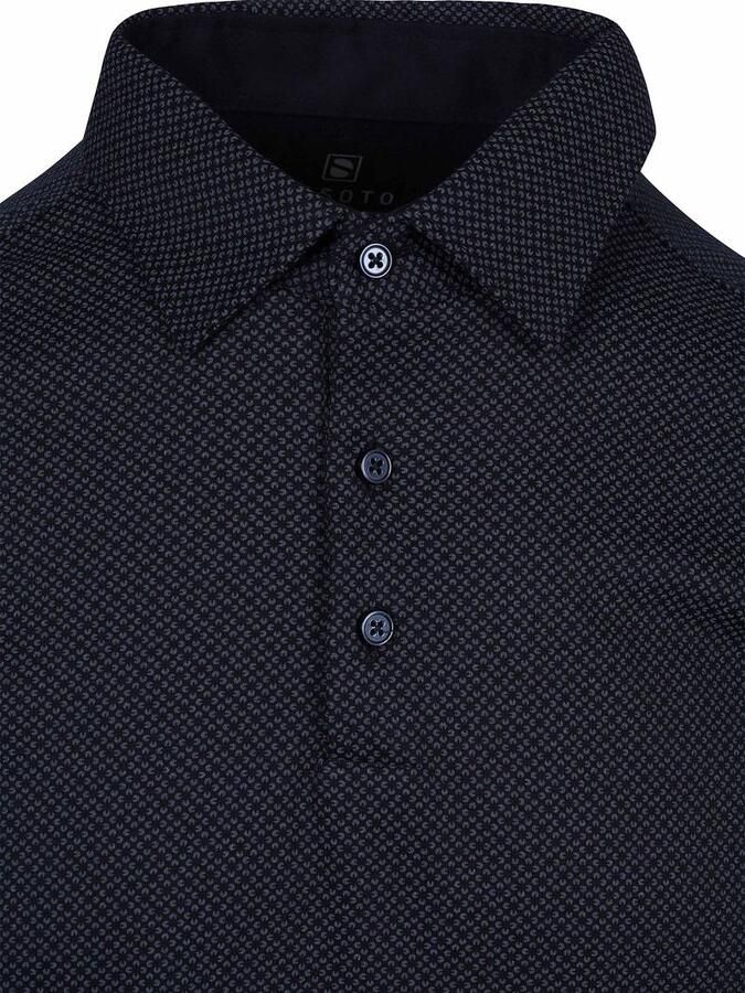 Desoto Short Sleeve Overhemd Artwork Navy - Foto 4