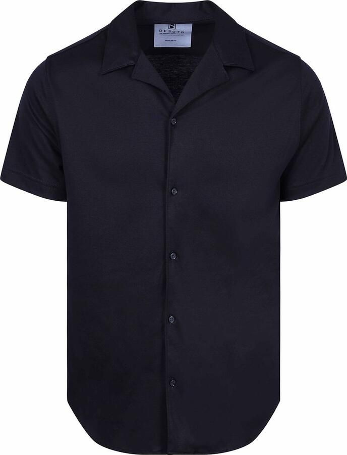 Desoto Short Sleeve Overhemd Festival Navy