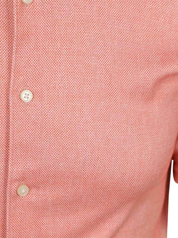 Desoto Short Sleeve Oxford Optics Overhemd Apricot Roze - Foto 5