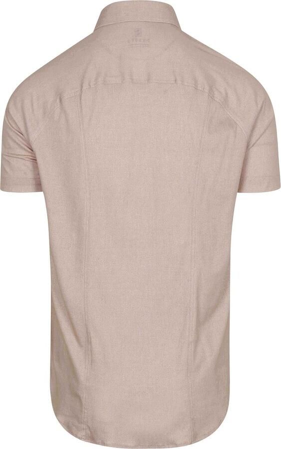 Desoto Short Sleeve Oxford Optics Overhemd Beige - Foto 4
