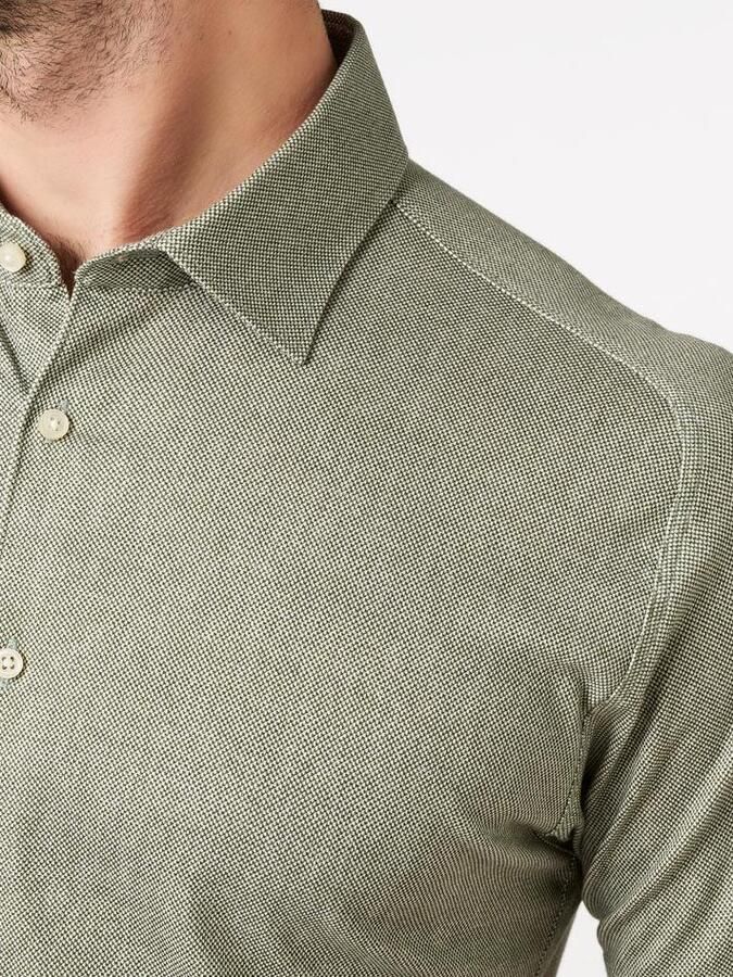 Desoto Short Sleeve Oxford Optics Overhemd Lime Groen - Foto 2
