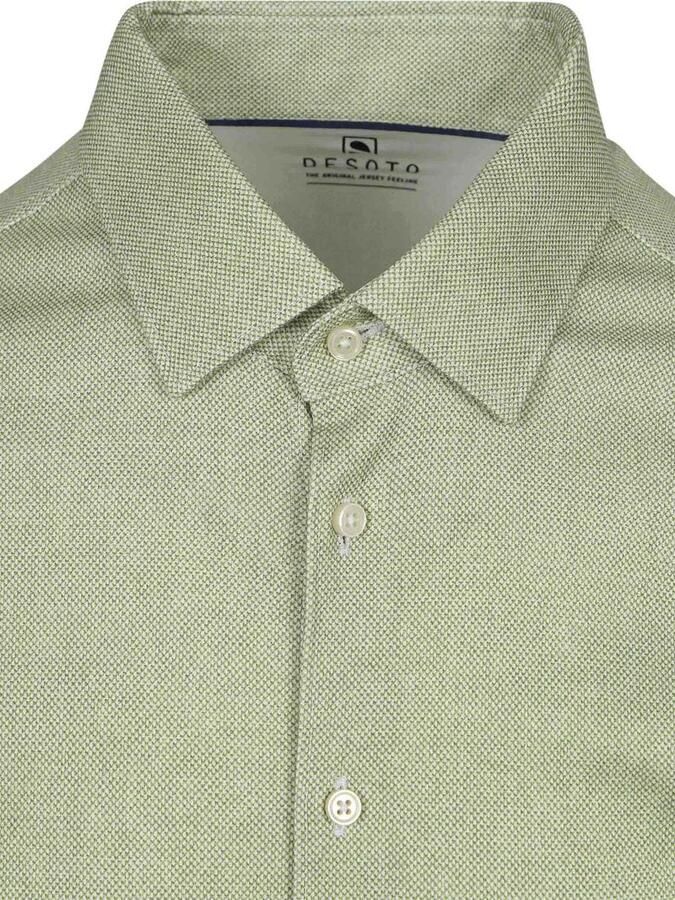 Desoto Short Sleeve Oxford Optics Overhemd Lime Groen - Foto 4