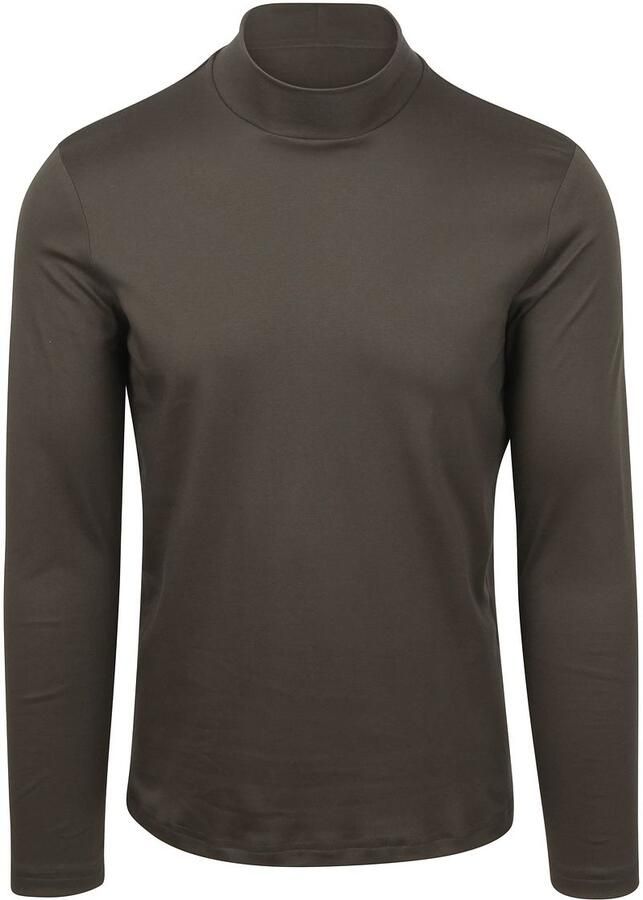 Desoto T-Shirt Lange Mouw Turtleneck Trui Olive