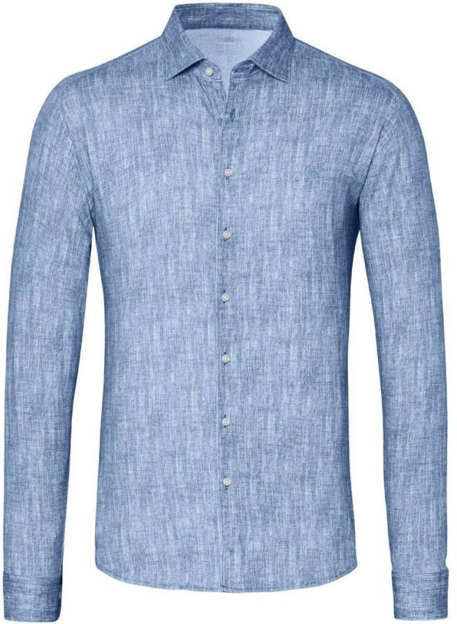 Desoto Lichtblauwe Casual Overhemd Polo Kent 2