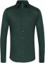 Desoto casual overhemd slim fit groen effen katoen - Thumbnail 3