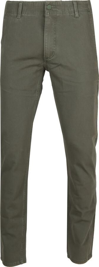 Dockers Groene Herenbroek 4 Zakken Rits Knoop Logo Green Heren