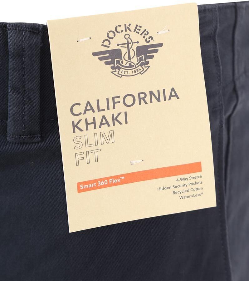 Dockers Navy Slim Fit Khaki Broek Blauw Heren - Foto 2