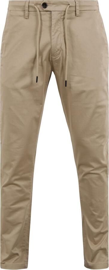 DSTREZZED Heren Broeken Lancaster Twill Knit Tapered Jogger Zand - Foto 7
