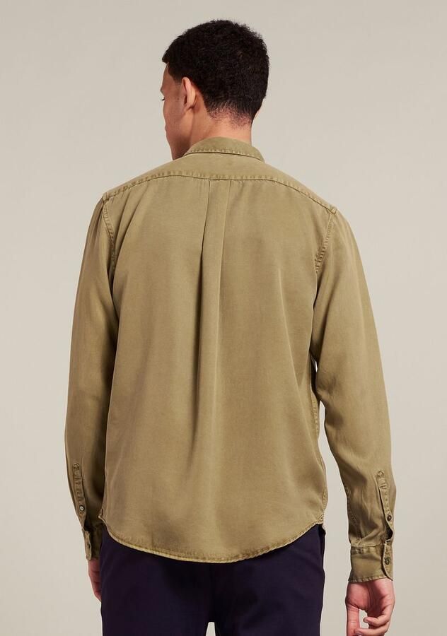 Dstrezzed Overhemd Garment Dyed Tencel Khaki - Foto 2
