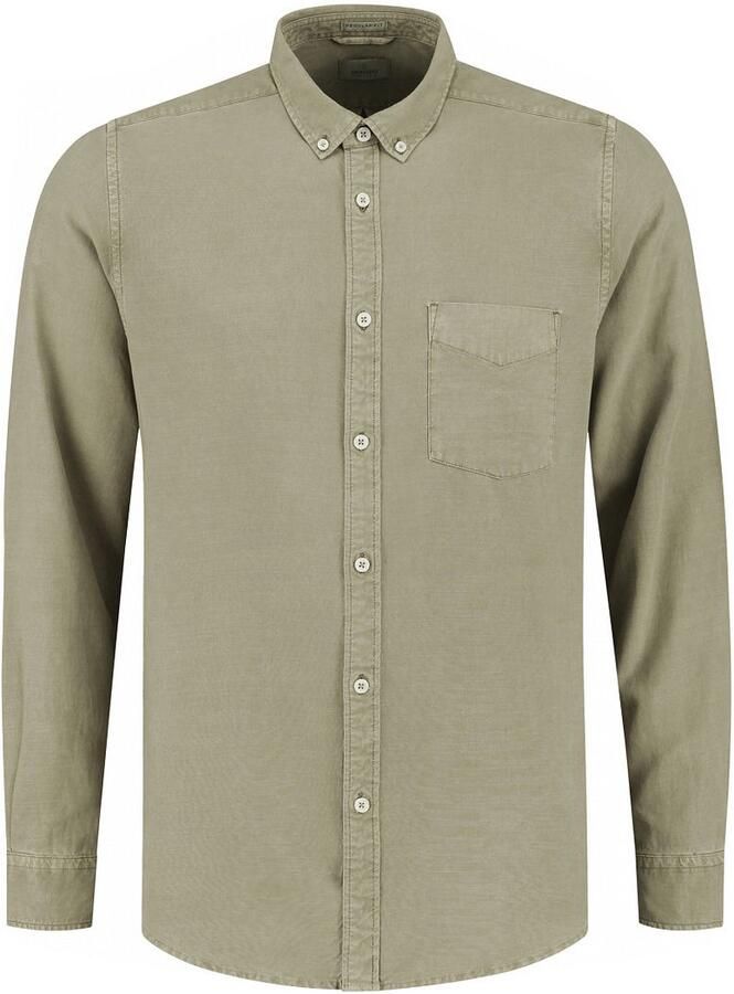 Dstrezzed Groene Casual Overhemd Shirt Button Down Tencel - Foto 4