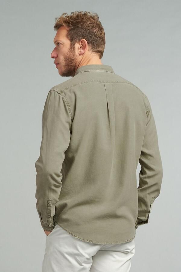 Dstrezzed Groene Casual Overhemd Shirt Button Down Tencel - Foto 3
