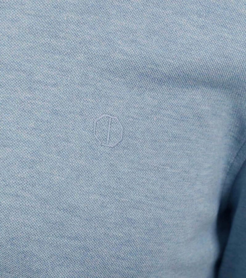 DSTREZZED Heren Overhemden Kirk Shirt Melange Pique Blauw - Foto 9