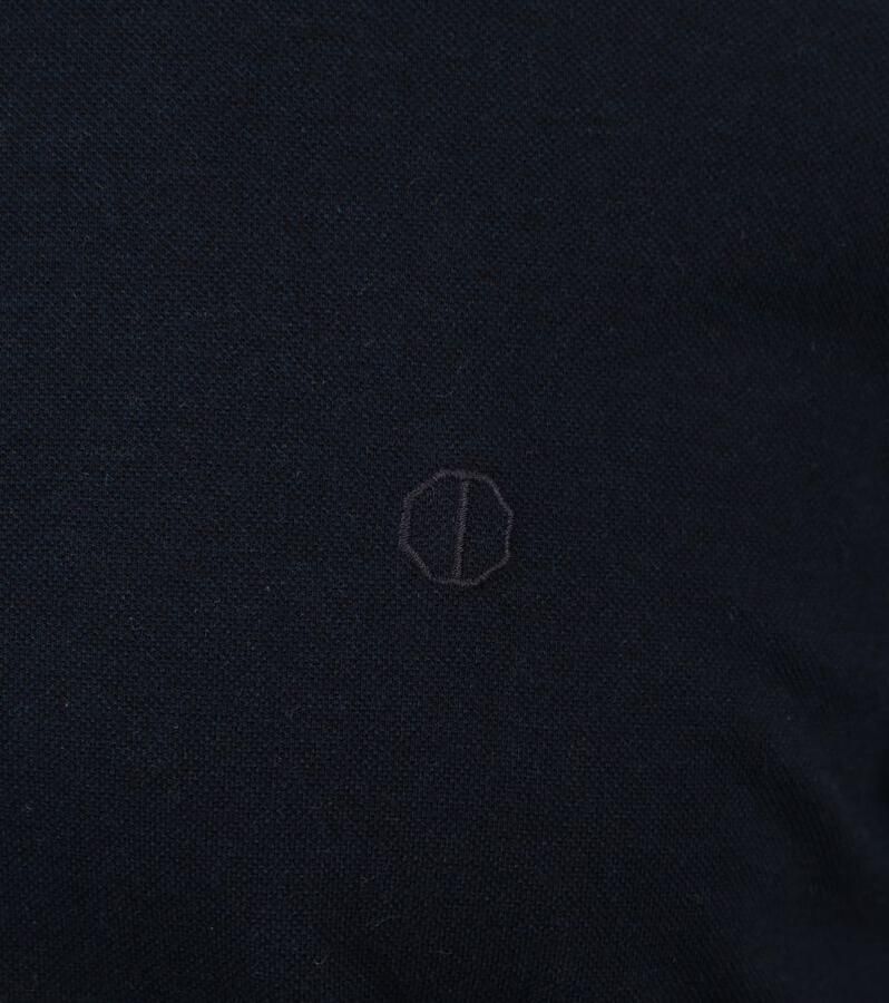 DSTREZZED Heren Overhemden Kirk Shirt Melange Pique Donkerblauw - Foto 7