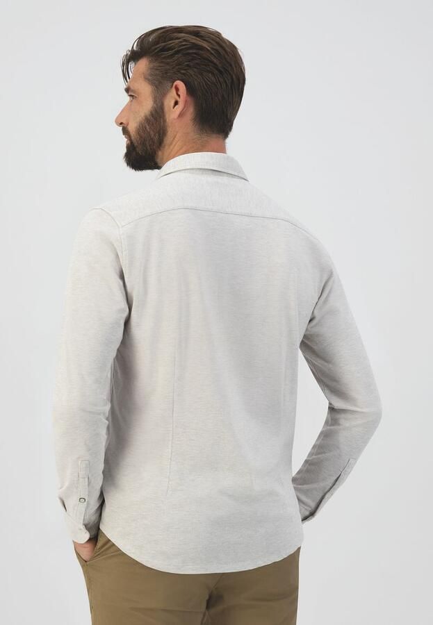 Dstrezzed Heren Overhemden Shirt Melange Pique White Heren - Foto 11