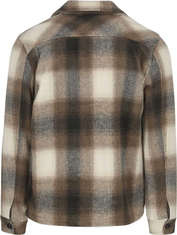 Dstrezzed Overshirt Ruit Bruin - Foto 2