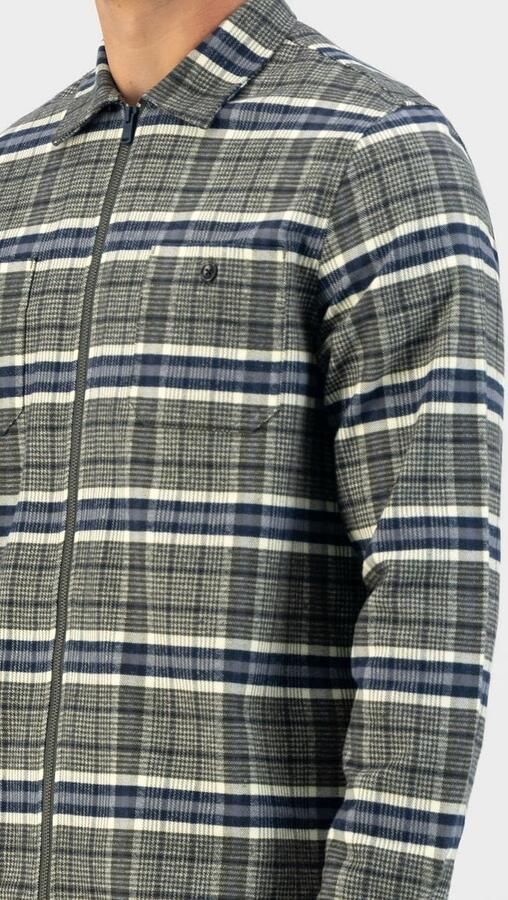 Dstrezzed Overshirt Ruit Olijfgroen - Foto 3