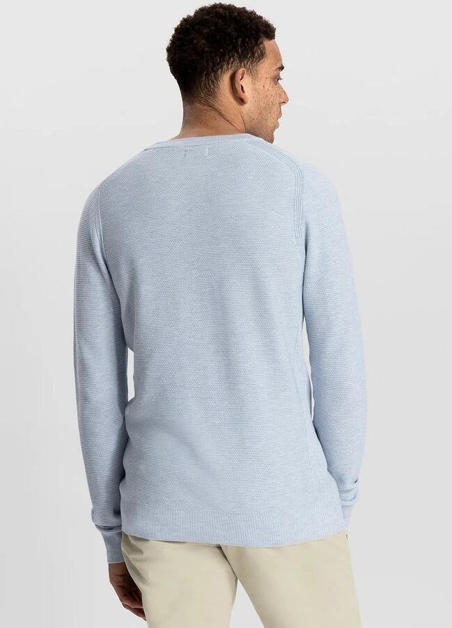 DSTREZZED Heren Truien & Vesten Mercury Crew Melange Slub Blauw - Foto 7