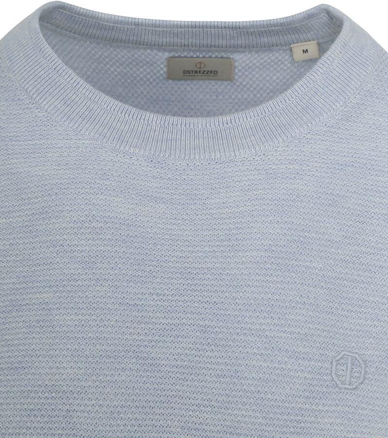 DSTREZZED Heren Truien & Vesten Mercury Crew Melange Slub Blauw - Foto 6